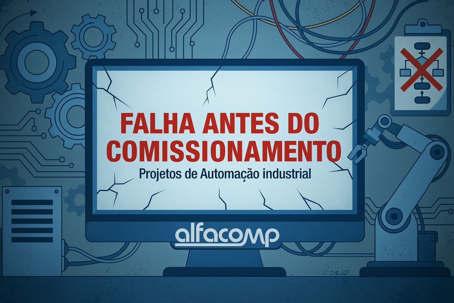 Por que muitos projetos de automação falham antes do comissionamento?