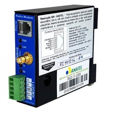 RM2071 – Rádio modem Spread Spectrum em 2.4 GHz em Bombinhas