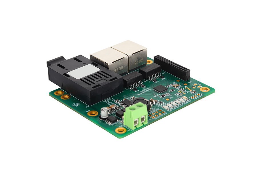 CES2103-F – Switch Ethernet industrial embutido intrinsecamente seguro com 1 porta fibra e 2 portas Ethernet