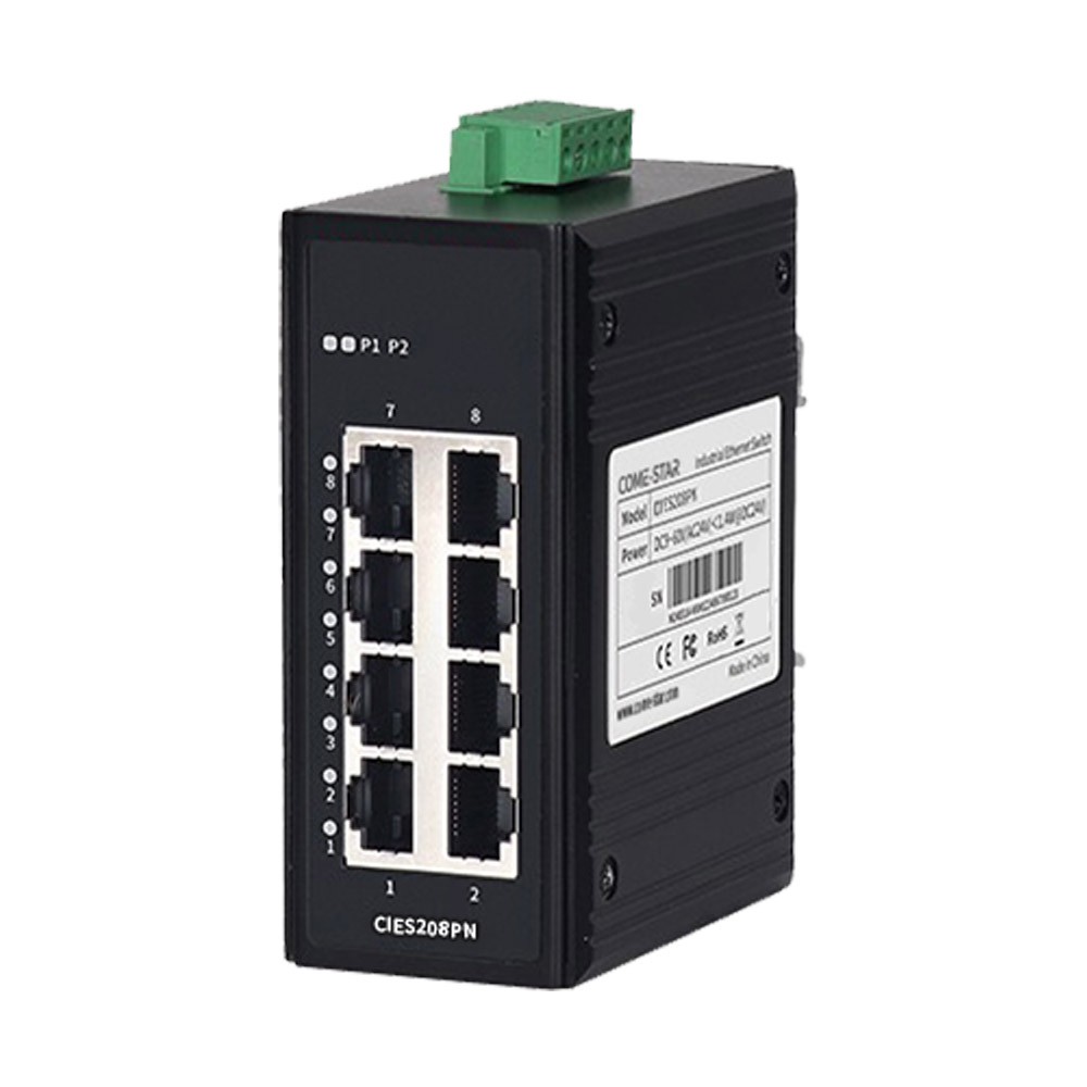 Switch Ethernet Industrial PROFINET CIES208PN (8 Portas Fast Ethernet)