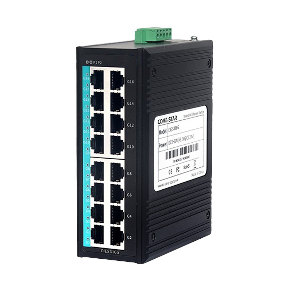 Switch Ethernet Industrial CIES316G (16 Portas Gigabit)