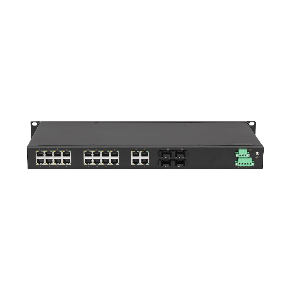 CISCOM6024-4F – Switch industrial gerenciável 24 portas com fibra óptica