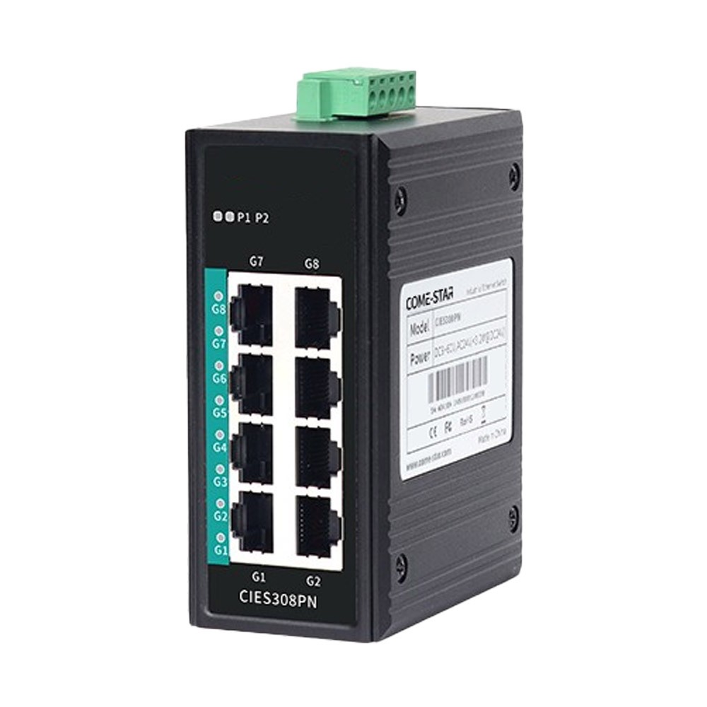 Switch Ethernet Industrial PROFINET CIES308PN (8 Portas Gigabit)