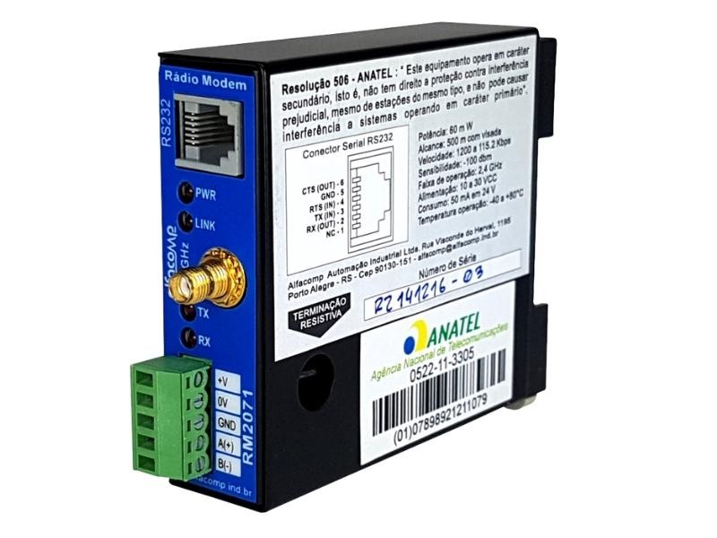 RM2071 – Rádio modem Spread Spectrum em 2.4 GHz
