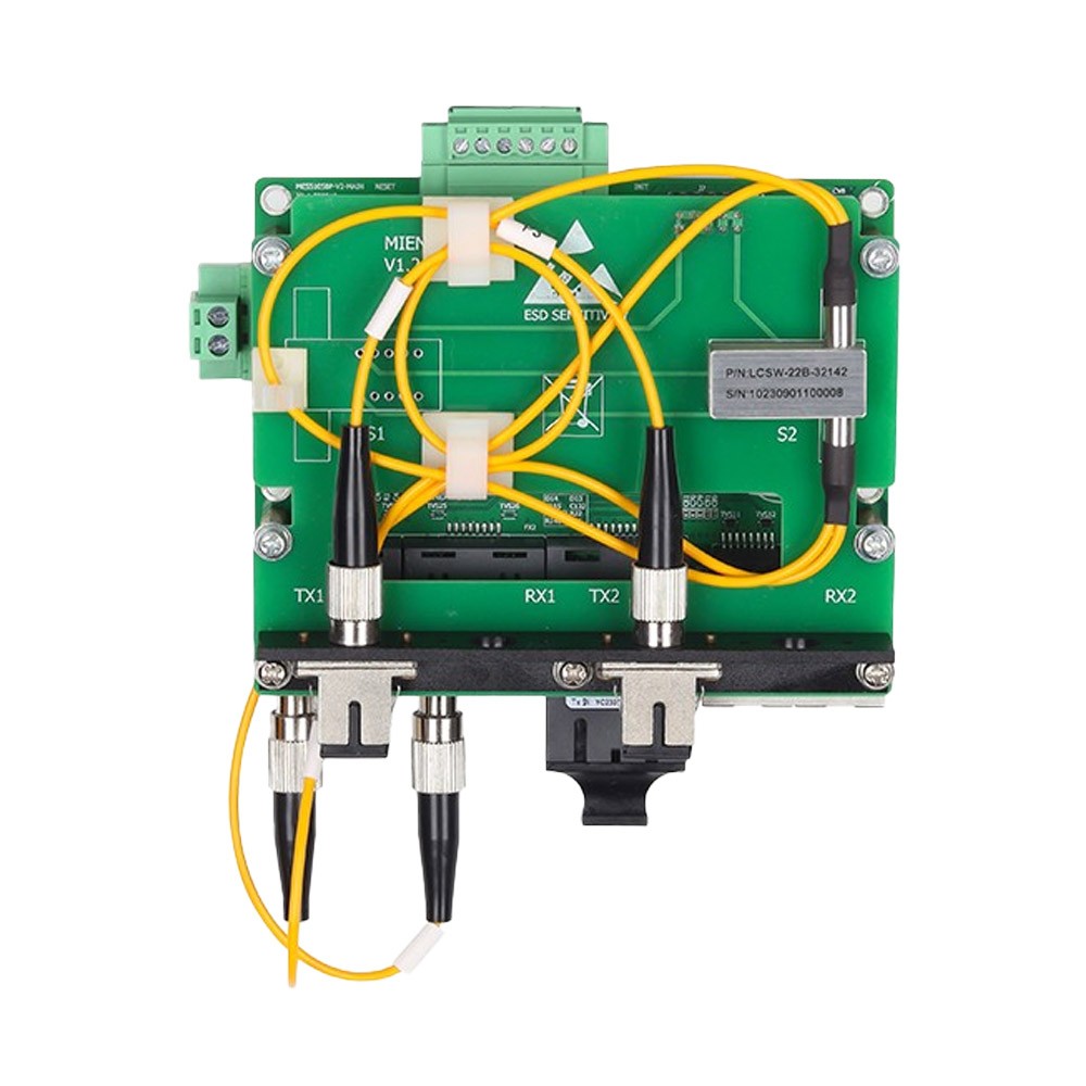 CES5105BP – Switch Ethernet industrial gerenciável com bypass óptico, portas seriais/CAN e redundância